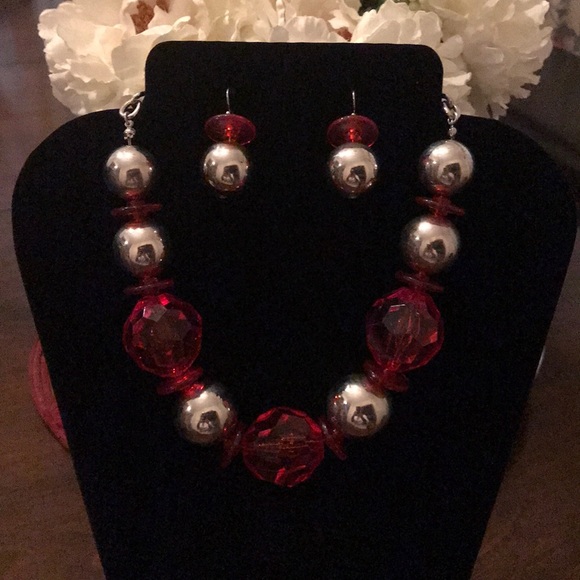 Ashley Stewart Jewelry - Necklace and earrings
